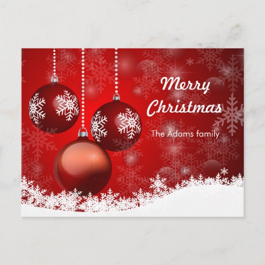 kerstkaart briefkaart (Voorkant)