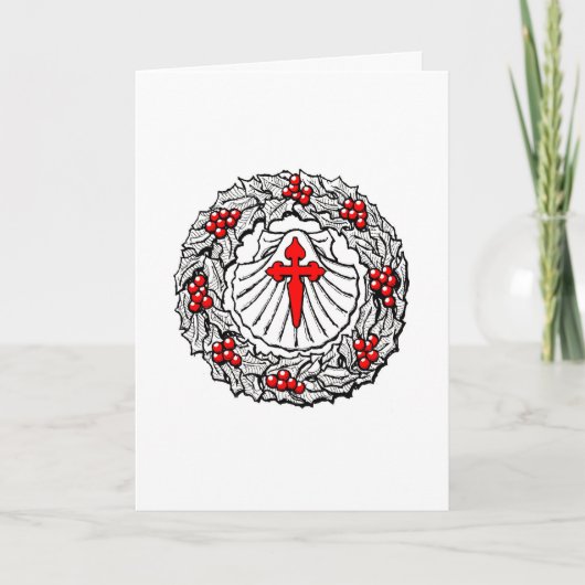 Kerstkaart: Buen Camino Feestdagen Kaart (Voorkant)