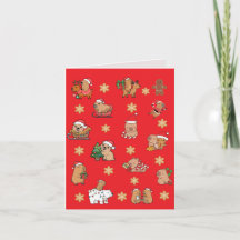 Kerstkaart, Carte de Noël, Prettig kerstfeest