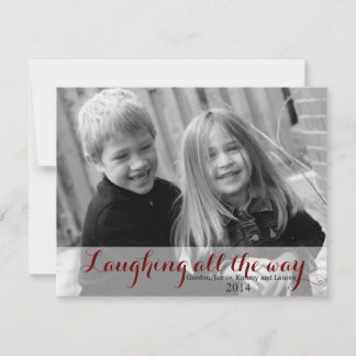 Kerstkaart die - al manier lachen
