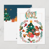 Kerstkaart - Dieren (Voorkant / Achterkant)