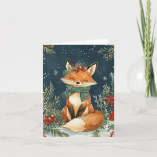 Kerstkaart - Een sluwe Kerstmis Feestdagen Kaart