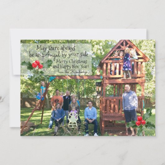 Kerstkaart - Engel door uw kant (Voorkant)