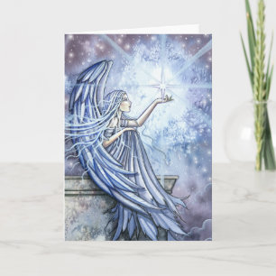 Kerstkaart Engel en Ster Feestdagen Kaart