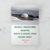 Kerstkaart Feestdagen Kaart (Binnen)