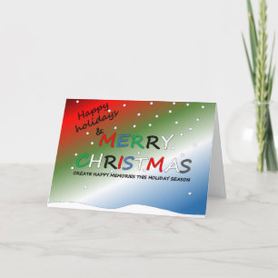 kerstkaart feestdagen kaart