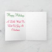 Kerstkaart Feestdagen Kaart (Binnen)