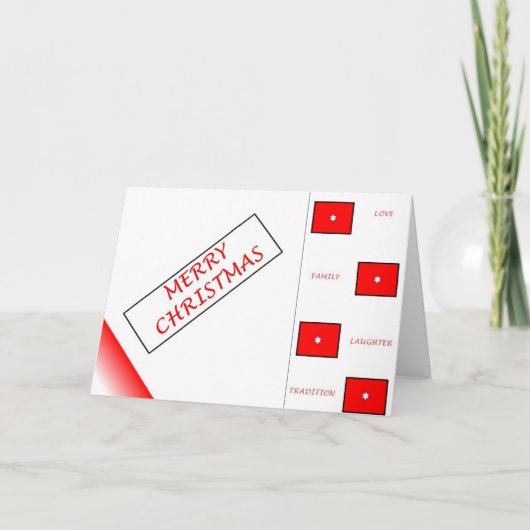 kerstkaart feestdagen kaart (Voorkant)