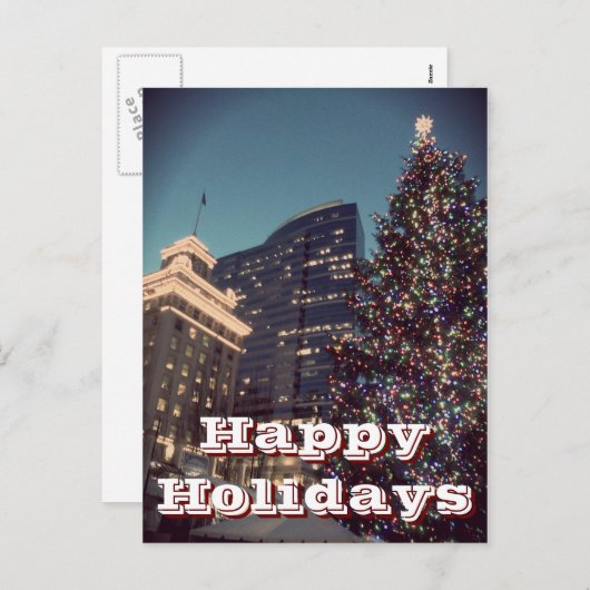 Kerstkaart Feestdagenkaart (Voorkant / Achterkant)