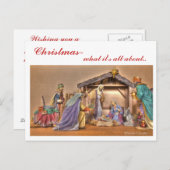 kerstkaart feestdagenkaart (Voorkant / Achterkant)