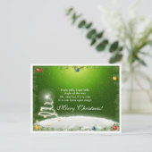 kerstkaart feestdagenkaart (Staand voorkant)