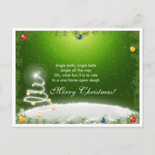 kerstkaart feestdagenkaart (Voorkant)