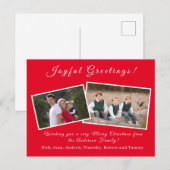 kerstkaart feestdagenkaart (Voorkant / Achterkant)