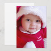 Kerstkaart foto Plat Kerstkaart (Voorkant / Achterkant)