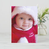 Kerstkaart foto Plat Kerstkaart (Staand voorkant)