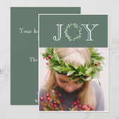 Kerstkaart Foto Sjabloon (Voorkant / Achterkant)