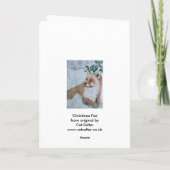 Kerstkaart - Fox Feestdagen Kaart (Achterkant)