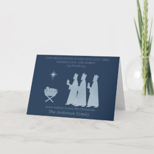 Kerstkaart geboorte – Geschenken van de Wijzen Kaart