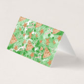 kerstkaart | Gingerbrood en pijnbomen Kaart (Achterkant)