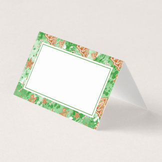 kerstkaart | Gingerbrood en pijnbomen Kaart