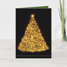 Kerstkaart 'Gouden Boom'