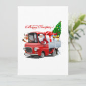 Kerstkaart groet (Staand voorkant)