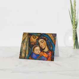 Kerstkaart Heilige Familie Feestdagen Kaart