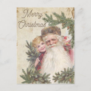  kerstkaart Het schildert de Kerstman af met een j Briefkaart