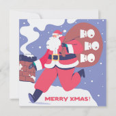 Kerstkaart HoHoHo (Voorkant)