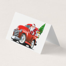 Kerstkaart in cartoonstijl kaart