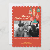 Kerstkaart in een envelop zonder reliëf (Voorkant)