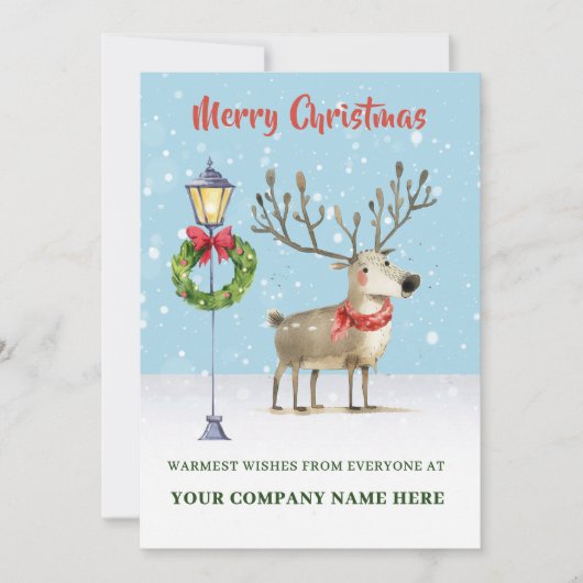 Kerstkaart in een enveloppe (Voorkant)