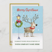 Kerstkaart in een enveloppe (Voorkant / Achterkant)