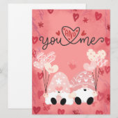 Kerstkaart in enveloppe (Voorkant / Achterkant)