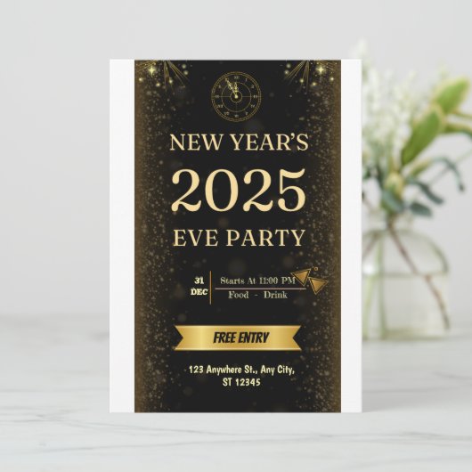 Kerstkaart in enveloppe formaat (Staand voorkant)