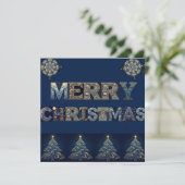 Kerstkaart in enveloppe formaat (Staand voorkant)