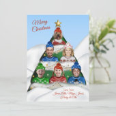 Kerstkaart in envelopvorm (Staand voorkant)