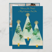 Kerstkaart in envelopvorm (Voorkant / Achterkant)