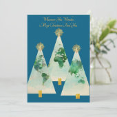 Kerstkaart in envelopvorm (Staand voorkant)