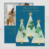 Kerstkaart in envelopvormaat (Voorkant / Achterkant)