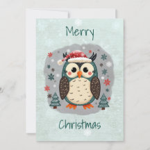 Kerstkaart in Scandinavische volkskunststijl