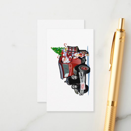 kerstkaart informatiekaartje (Voorkant / Achterkant in situ)