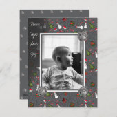 Kerstkaart 'Jingle All the Way' (Voorkant / Achterkant)