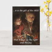 kerstkaart — Joy of a Child Kaart (Gele Bloem)