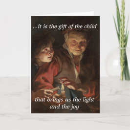 kerstkaart — Joy of a Child Kaart