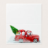 kerstkaart kaart (Buitenkant ongevouwen)