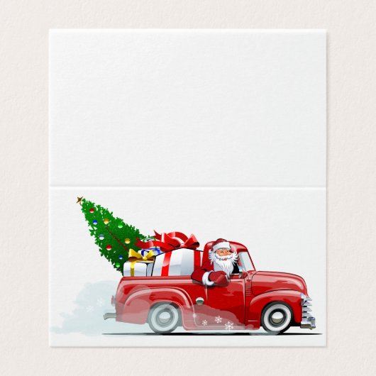 Kerstkaart Kaart (Buitenkant ongevouwen)