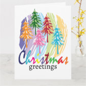 kerstkaart kaart (Gele Bloem)