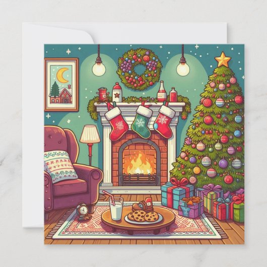 kerstkaart kaart (Voorkant)