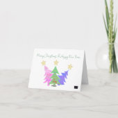 kerstkaart kaart (Achterkant)